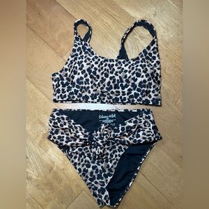 Cabana del dol Leopard Print bikini set